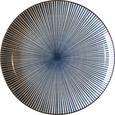Luxe - Borden set - Sendan tokusa - Edo japan - Ø25 cm | H3 cm - Porselein borden - Keramische - Grote - Diepe borden - Dinerborden - Eetborden - Ontbijtborden - Japanse borden - Japans serviesset