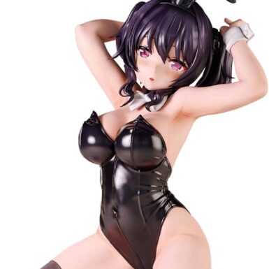 DEXSHUN Moka-chan Anime-figuur, konijn, origineel, schilderen, cartoon, knie-positie, pvc-model, verzamelaarsbeeld, bureaudecoratie voor konijnenfans