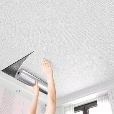 Zelfklevende Plafondtegels, Polystyreen Verlaagd Plafond Panelen - Scheurvast & Makkelijk te Snijden, Decoratieve Lijm-up Tegels voor Badkamer, Keuken, Woonhuis(White,50x20m)